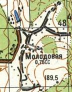 Топографическая карта Молодовой