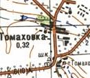 Топографічна карта Томахівки