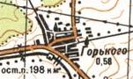 Topographic map of Gorkogo