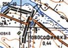 Topographic map of Novosofiyivka