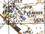 Топографічна карта Рубленого