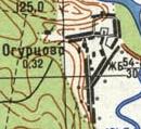 Topographic map of Ogirtseve