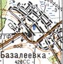 Топографічна карта Базаліївки