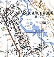 Топографічна карта Василенкового