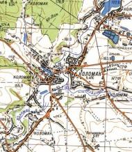 Топографическая карта Коломака