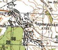 Topographic map of Cheremushne