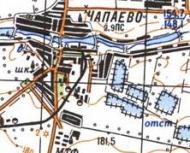 Topographic map of Chapayeve