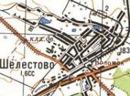 Топографічна карта Шелестового