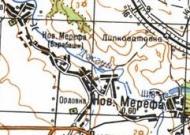 Топографическая карта Новой Мерефы