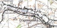 Топографическая карта Староверовки