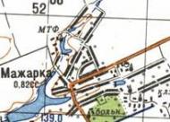 Топографическая карта Мажарки