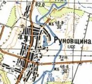 Topographic map of Runivschyna