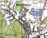 Топографическая карта Морозовки