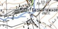 Topographic map of Bezmyatezhne