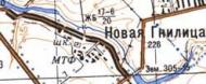 Topographic map of Nova Gnylytsya