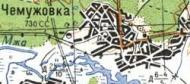 Топографическая карта Чемужовки