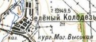 Topographic map of Zelenyy Kolodyaz