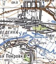 Топографічна карта Покровки