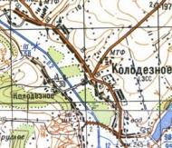 Topographic map of Kolodyazne