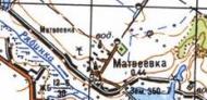 Топографічна карта Матвіївки