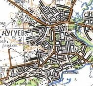 Топографічна карта Чугуєва