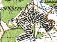 Topographic map of Khorosheve