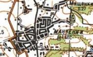 Топографічна карта Манченок