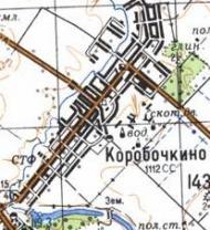 Topographic map of Korobochkyne