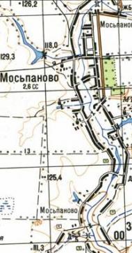 Топографічна карта Мосьпанового