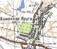 Topographic map of Kamyana Jaruga