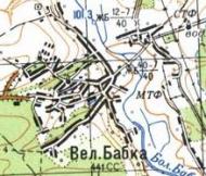 Topographic map of Velyka Babka