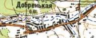 Топографическая карта Добренькой