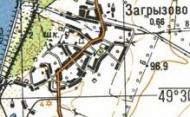 Topographic map of Zagryzove