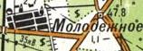 Topographic map of Molodizhne