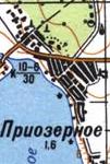 Топографічна карта Приозерного