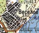 Topographic map of Vesele