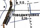 Topographic map of Novodmytrivka