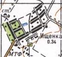 Topographic map of Ischenka
