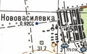 Topographic map of Novovasylivka