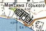 Topographic map of Maksyma Gorkogo