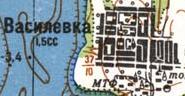 Топографічна карта Василівки
