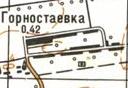 Топографическая карта Горностаевки