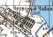 Topographic map of Chervonyy Chaban