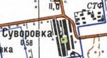 Топографічна карта Суворовки