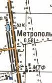 Topographic map of Metropol
