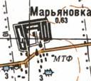 Топографічна карта Мар'янівки
