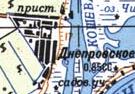Топографічна карта Дніпровського