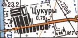 Топографічна карта Цукурів