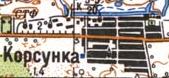 Топографическая карта Корсунки