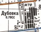 Топографическая карта Дубовки